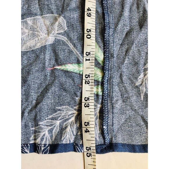 Love Stitch High Low Floral Maxi Dress Faux Wrap Size Small Blue - Picture 7 of 8